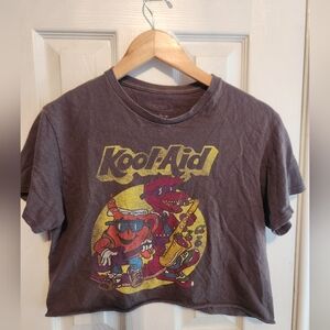 Kraft Kool-Aid Crop Top Gray Size XS
